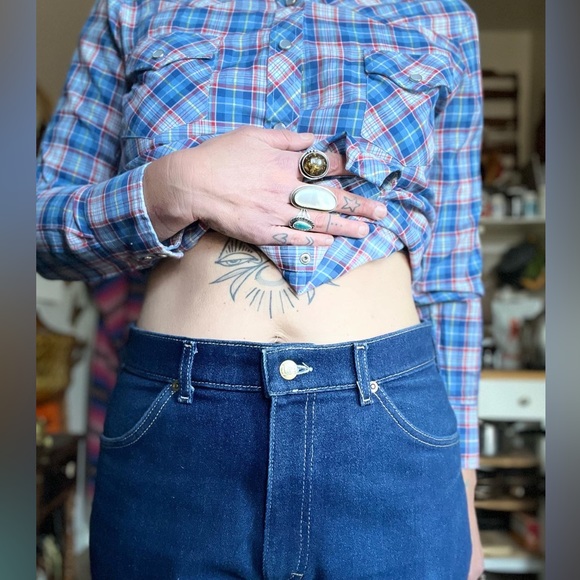 1980’s vintage high rise LEE jeans womens size 32 waist - Picture 3 of 10